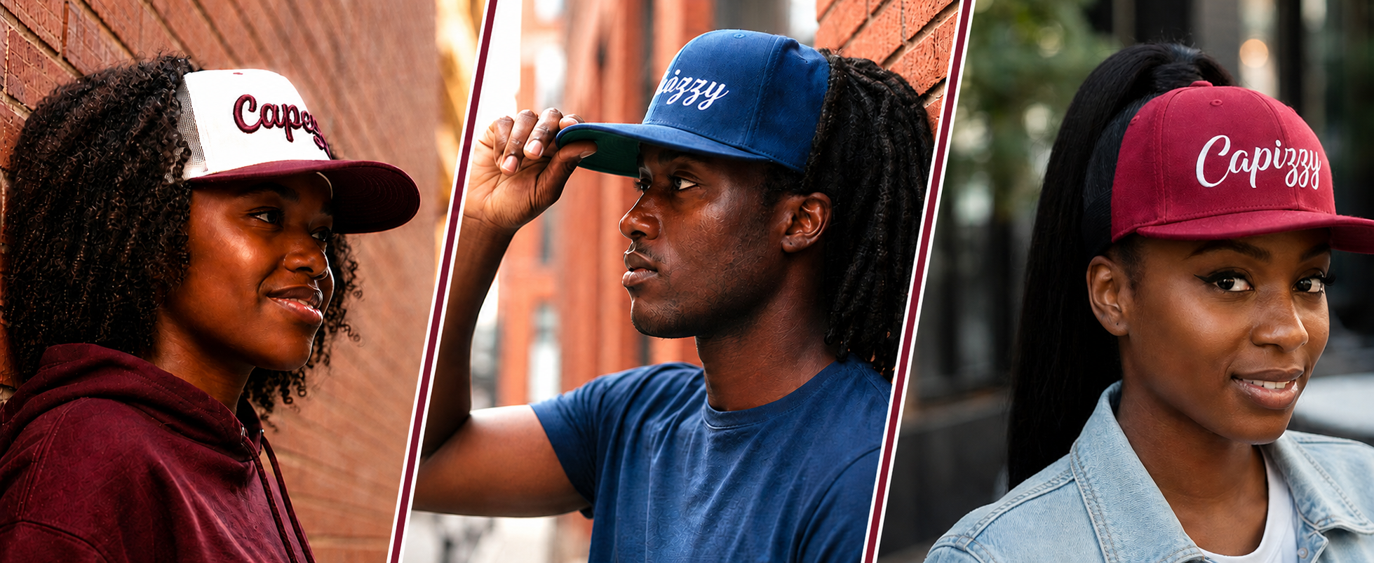 Capizzy&reg; &mdash; wear any fitted baseball cap with any hairstyle