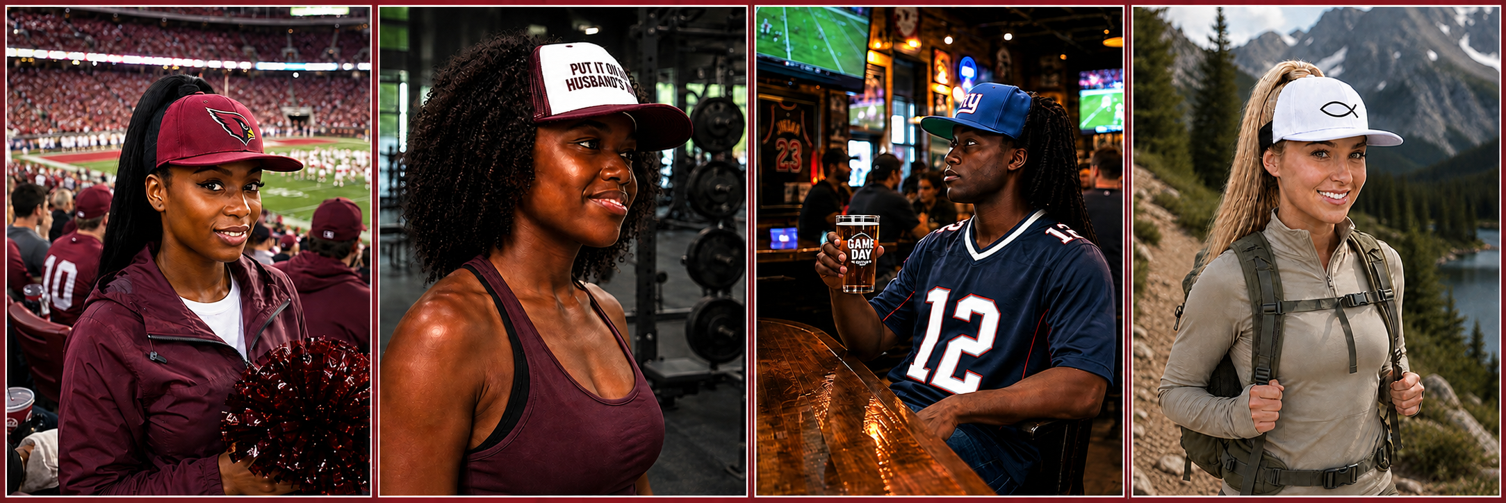 Capizzy&reg; &mdash; wear any fitted baseball cap with any hairstyle